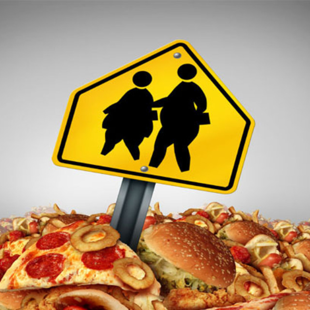 Kadınların % 34'ü çocukların % 22'si obez