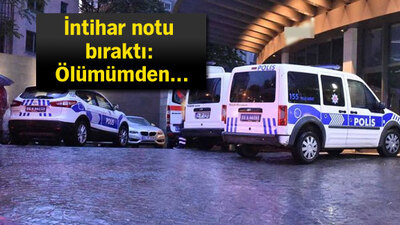 Gayrettepe'deki 5 yıldızlı otelde intihar şoku kamerada!
