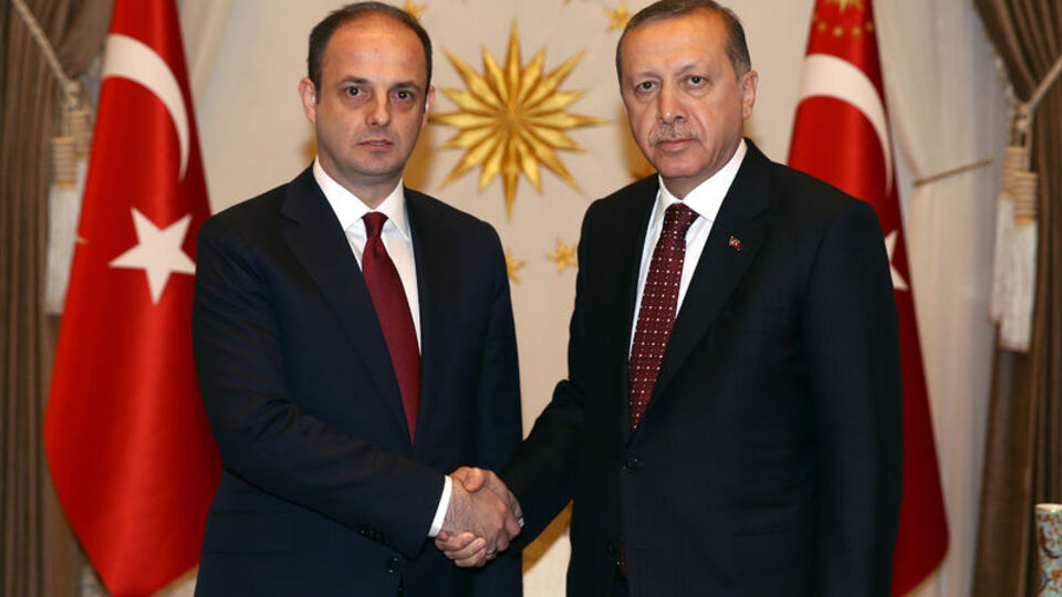 Erdoğan Çetinkaya ile görüştü