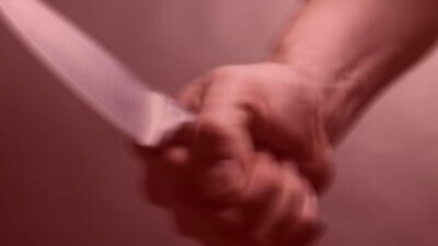 Şok! Karı koca birbirine bıçakla saldırdı!