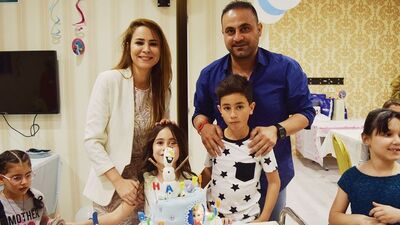 Hasan Şaş kızı Derin'in yaş gününü kutladı