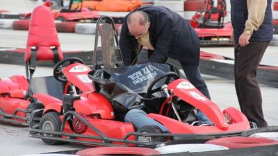 GO-Kart pistinde başı kopmuştu!