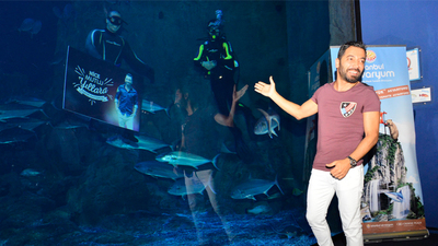 Aşkım Kapışmak'a sualtında sürpriz doğum günü