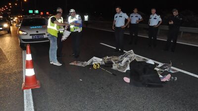 Otobanda feci ölüm! Çarpmanın etkisiyle düşünce...