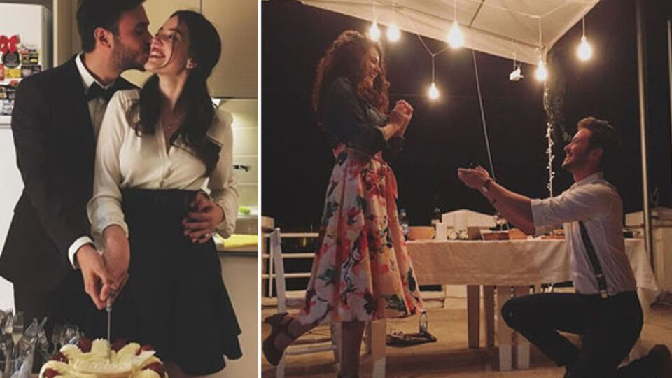 Ünlü çift nişanlandı