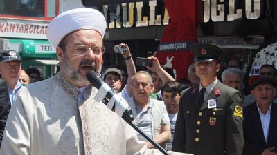 Görmez, şehidin cenaze namazında teröristlere seslendi