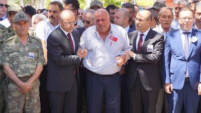 Binalı Yıldırım şehit cenazesinde