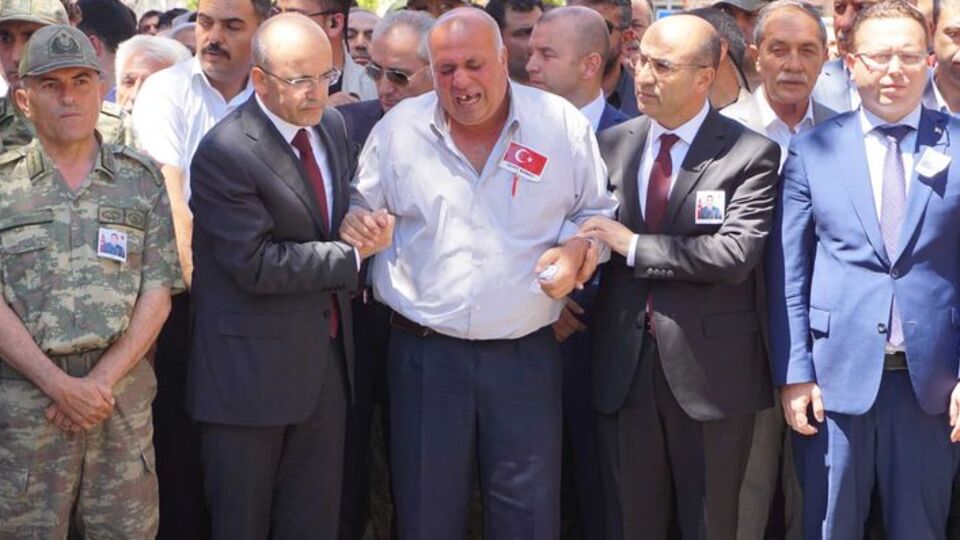 Binalı Yıldırım şehit cenazesinde