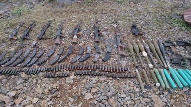 Bingöl ve Dağlıca'da çok sayıda mühimmat ele geçirildi