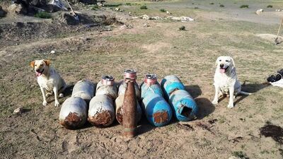Iğdır'da 500 kilo bomba ele geçirildi