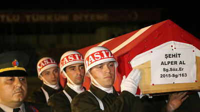 Şehit Alper Al memleketi Trabzon'a uğurlandı