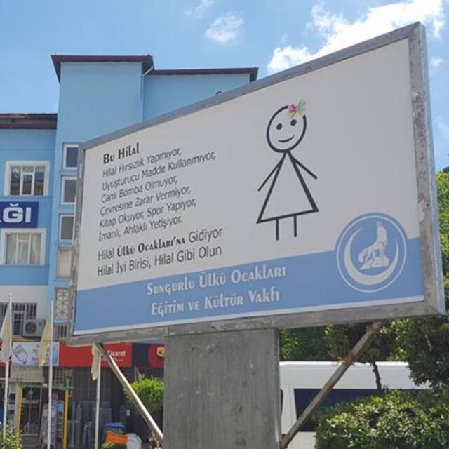 Ülkü Ocakları'ndan dikkat çeken afiş