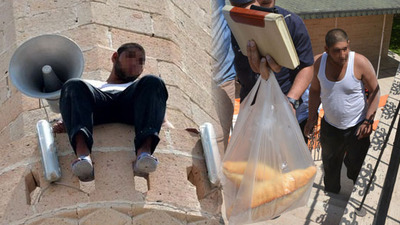 Cami minaresinde intihara kalkışan genç böyle ikna edildi