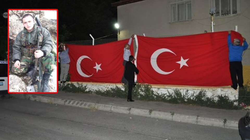 Şehit ateşi İzmir'e düştü