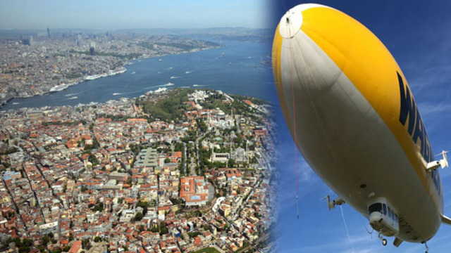 Tarihi Yarımada'da 'Zeplin' keyfi