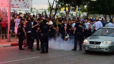 Antalya'da gergin anlar