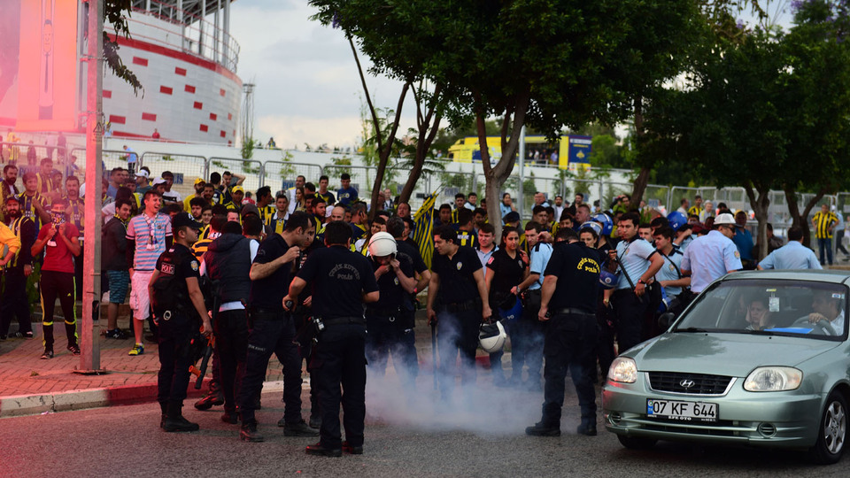 Antalya'da gergin anlar