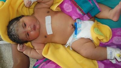 Tam 6,8 kilo doğdu!