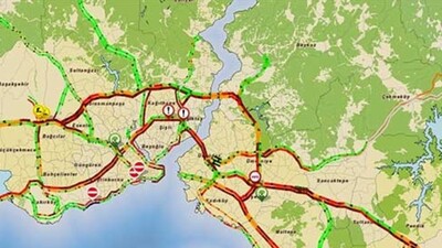 İstanbul trafiği felç!