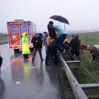 Çorum'da otobüs devrildi: 21 yaralı