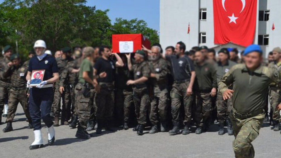 Şehitler için Şırnak'ta uğurlama töreni