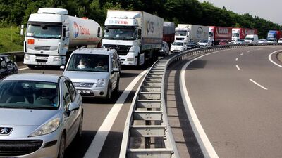 TEM kapandı, Abant Kavşağı kilitlendi!