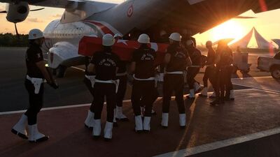 Şehit polislerin cenazeleri memleketlerine uğurlandı