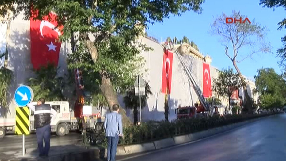 Saldırının izleri böyle kapatıldı!