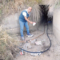 Su kanalına gizlenip incir ve ceviz yemiş