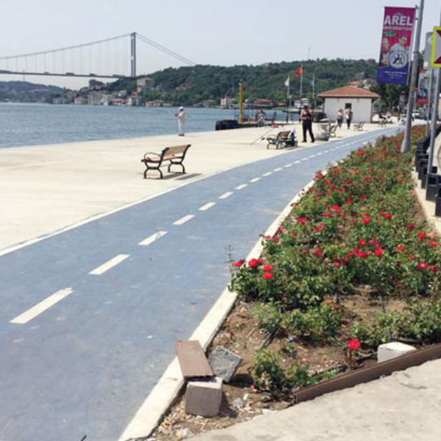 Tarabya da bisiklet yoluna kavuşuyor