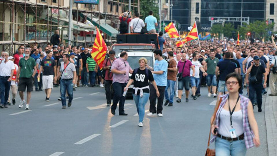 Üsküp'te siyasi tansiyon düşmüyor