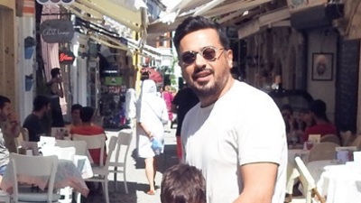 Çocuklarıyla tatilde