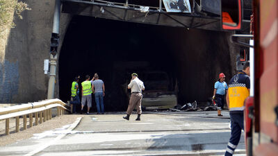 Bolu'da feci kaza! Yanarak can verdiler