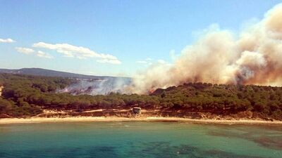 Tarihi Gelibolu Yarımadası'nda yangın!