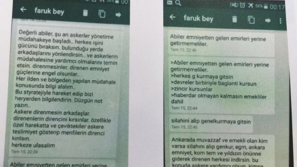Emniyet Müdürü'nün telefonundan bu mesajlar çıktı