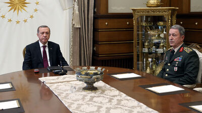 Cumhurbaşkanı Erdoğan ile Orgeneral Akar görüşmesi sona erdi