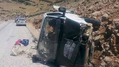 Piknik yolunda korkunç kaza!