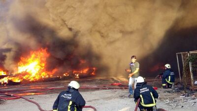 Bursa'da korkutan yangın