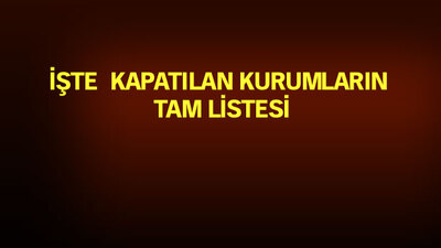 OHAL Kararnamesi'yle 16 televizyon, 3 haber ajansı, 45 gazete kapatıldı