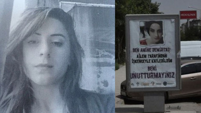 Ağabeyinin işkenceyle öldürdüğü Amine için afişler asıldı