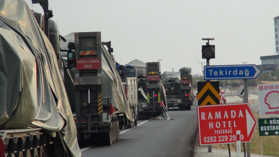 İstanbul'dan yola çıkan tanklar, Tekirdağ'a ulaştı