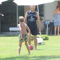 Baba-oğul futbol keyfi