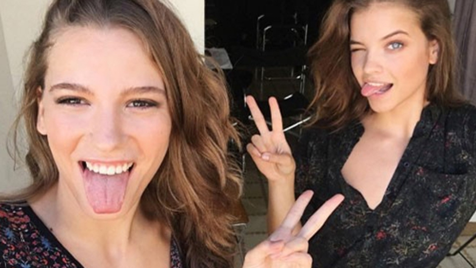 Serenay ile Palvin'den zafer işareti