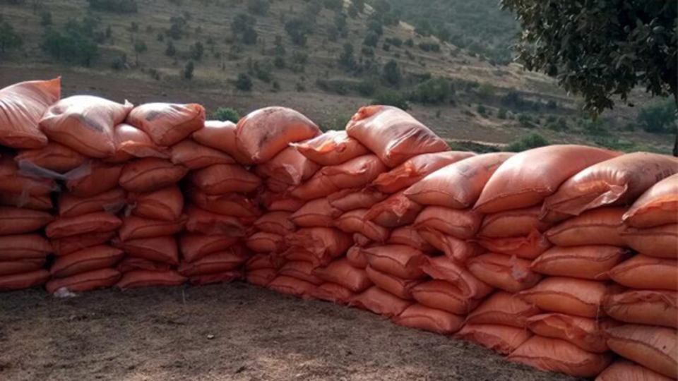 Yer: PKK'nın Mardin'deki sığınağı! Bin 140 çuval içinde 7 ton amonyum nitrat...