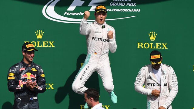 Belçika'da zafer Nico Rosberg'in!