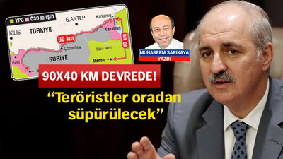 Kurtulmuş, Fırat Kalkanı'nda 'sahayı' açıkladı!
