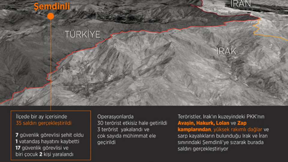 PKK'nın Şemdinli'de hain planı! Bir ayda 35 saldırı
