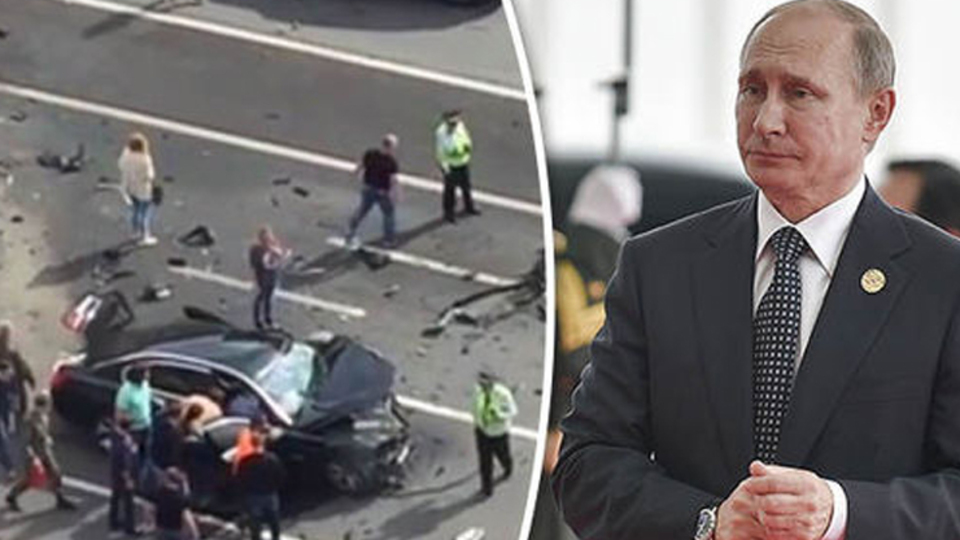 Vladimir Putin'in makam aracı paramparça: 1 ölü