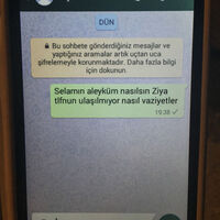 Yazdı ama cevap gelmedi...