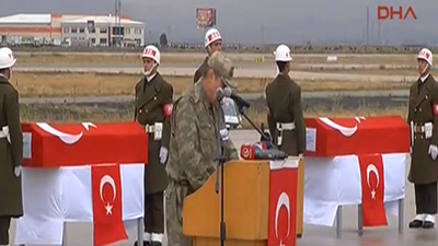 Tendürek şehitleri için tören